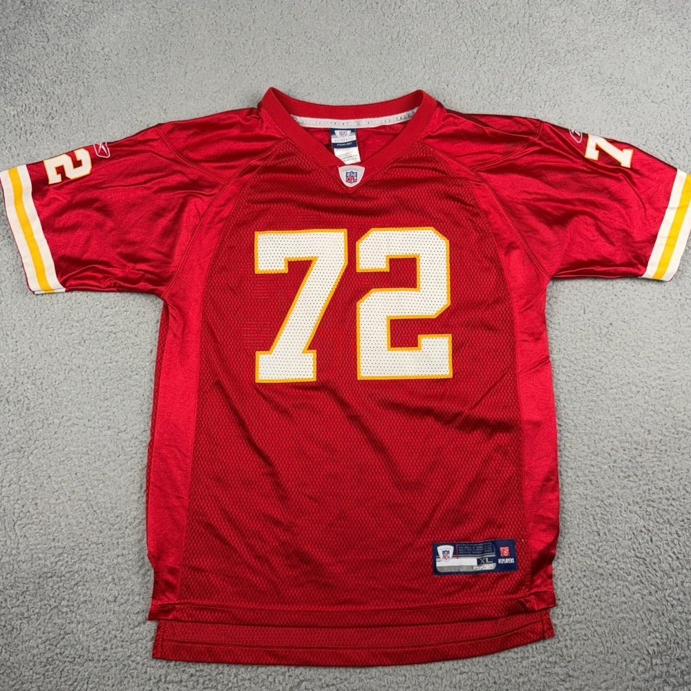Vintage Kansas City Cheifs Jersey Youth XL 18-20 Glenn Dorsey Red Reebok #72